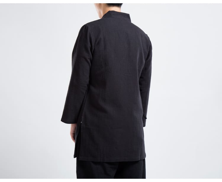 男性の前立てチャイナジャケット