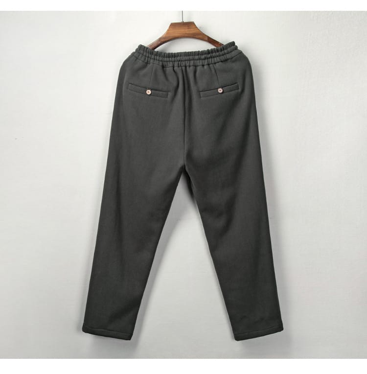 男性の冬用チャイナパンツ