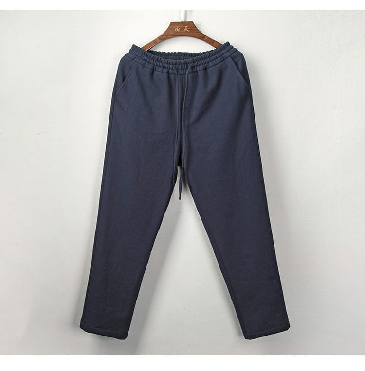 メンズの冬用カンフーパンツ