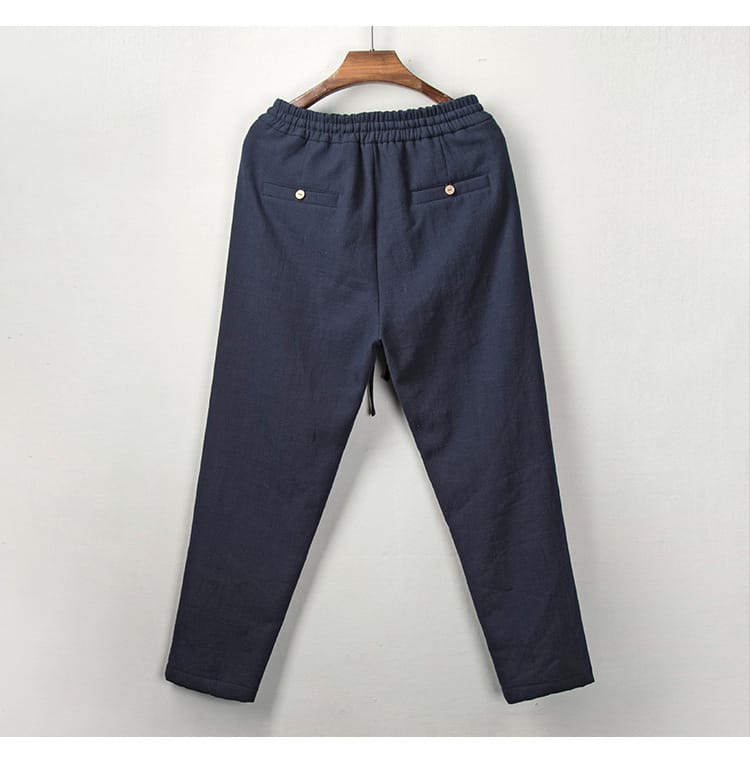 男性の冬用カンフーパンツ