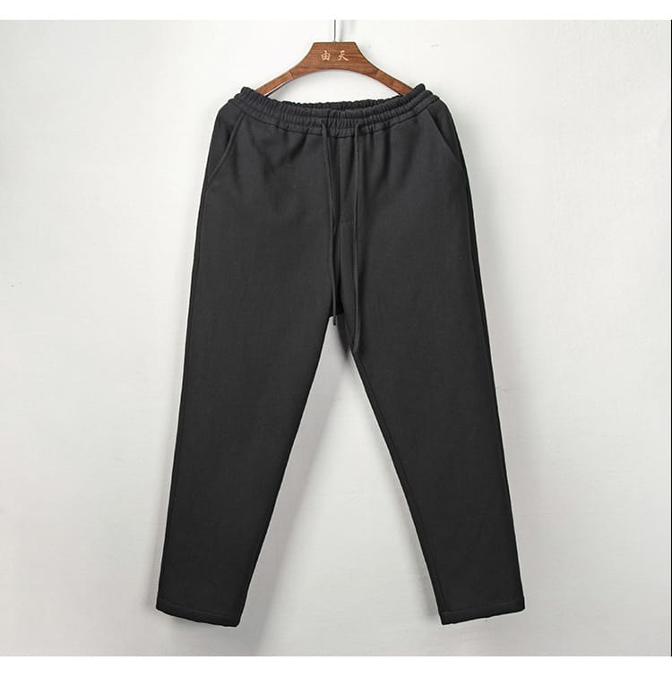 メンズの中華風カジュアルパンツ