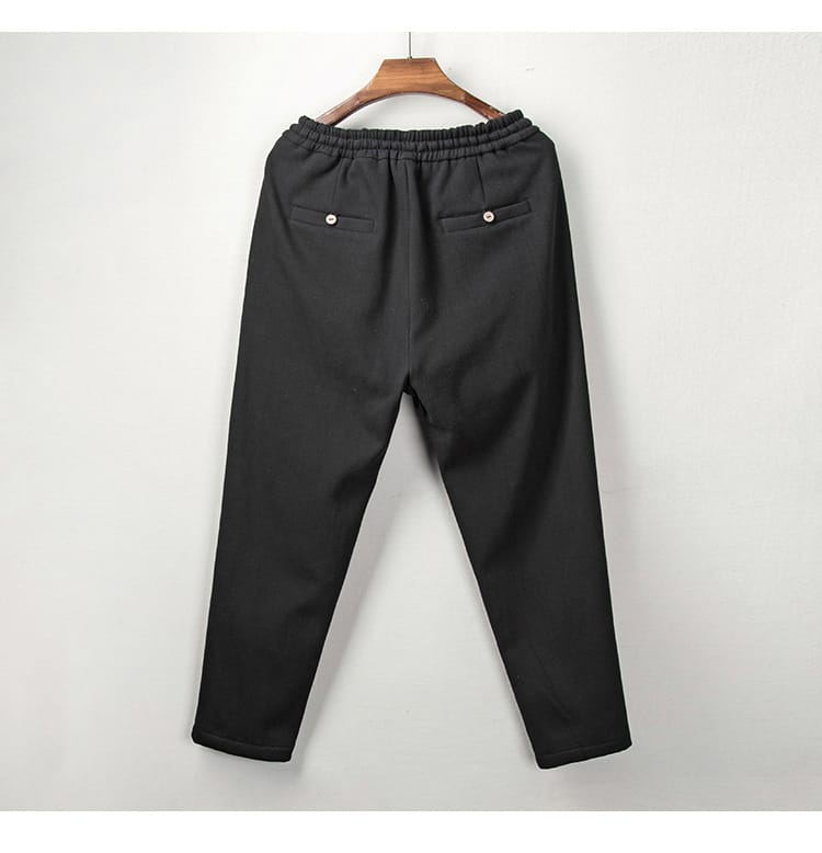男性用の中華風カジュアルパンツ