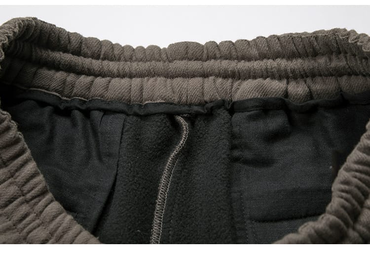 メンズの起毛チャイナパンツ