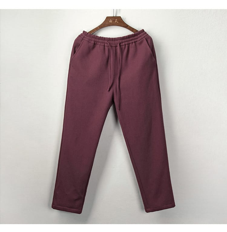 メンズの防寒チャイナパンツ