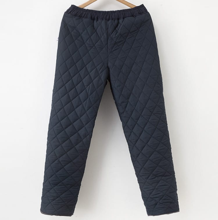 メンズの中綿キルティング唐装パンツ