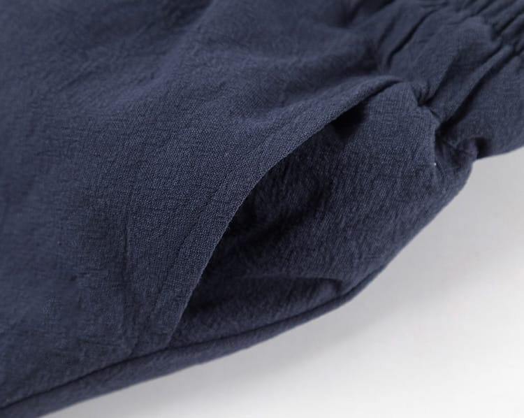 男性用の暖か中綿防寒チャイナパンツ