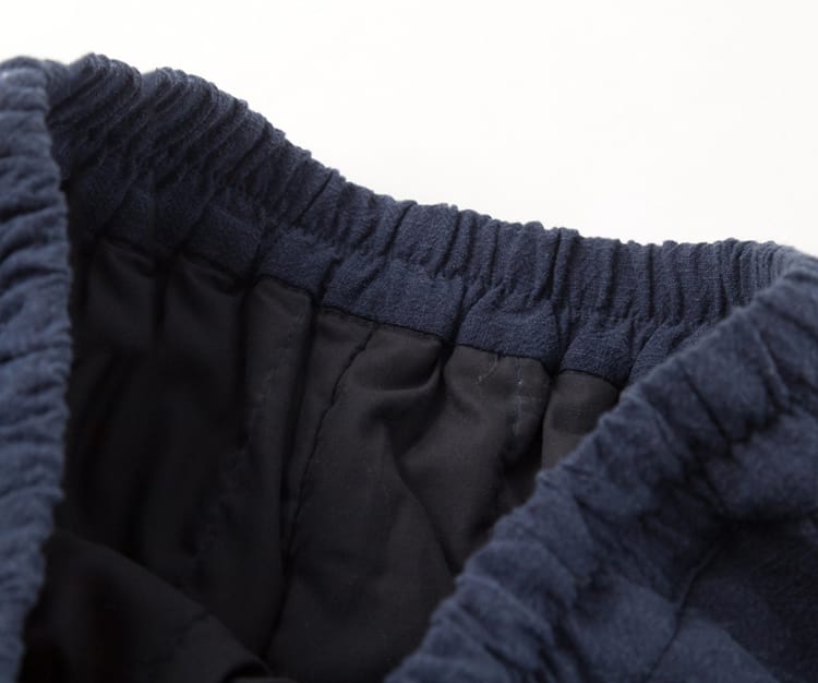 男性用の暖か中綿防寒チャイナパンツ