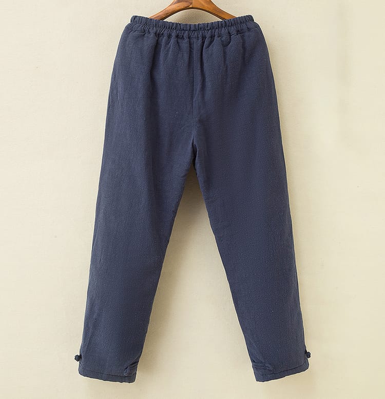 メンズの暖か防寒カンフーパンツ