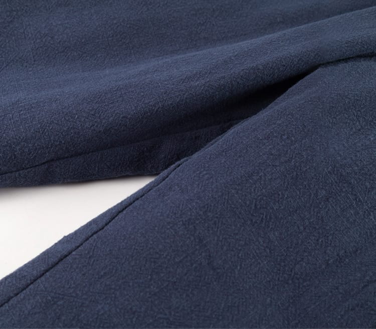 男性用の中綿キルティング唐装パンツ