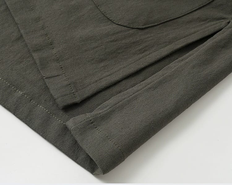 男性の綿ストレッチの中国服