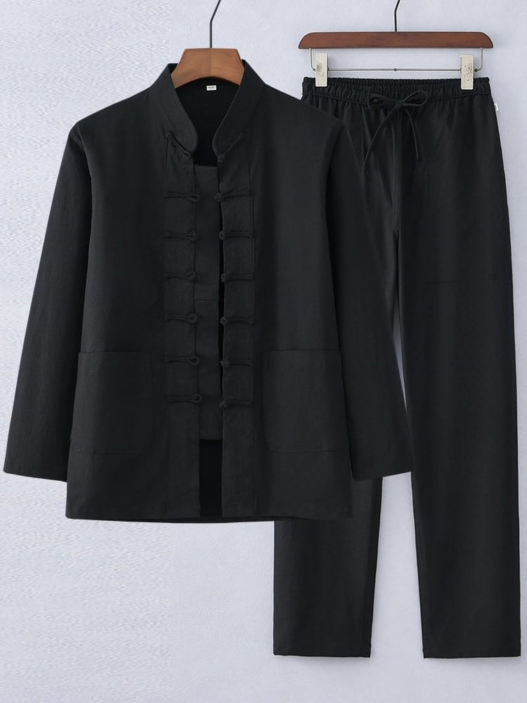 男性用のチャイナボタン服