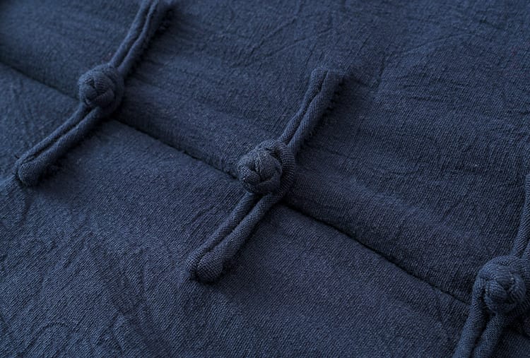 男性用の中華風の中綿ジャケット