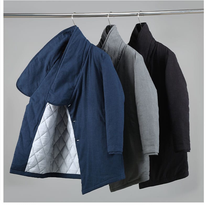 男性用の防寒中国民族衣装