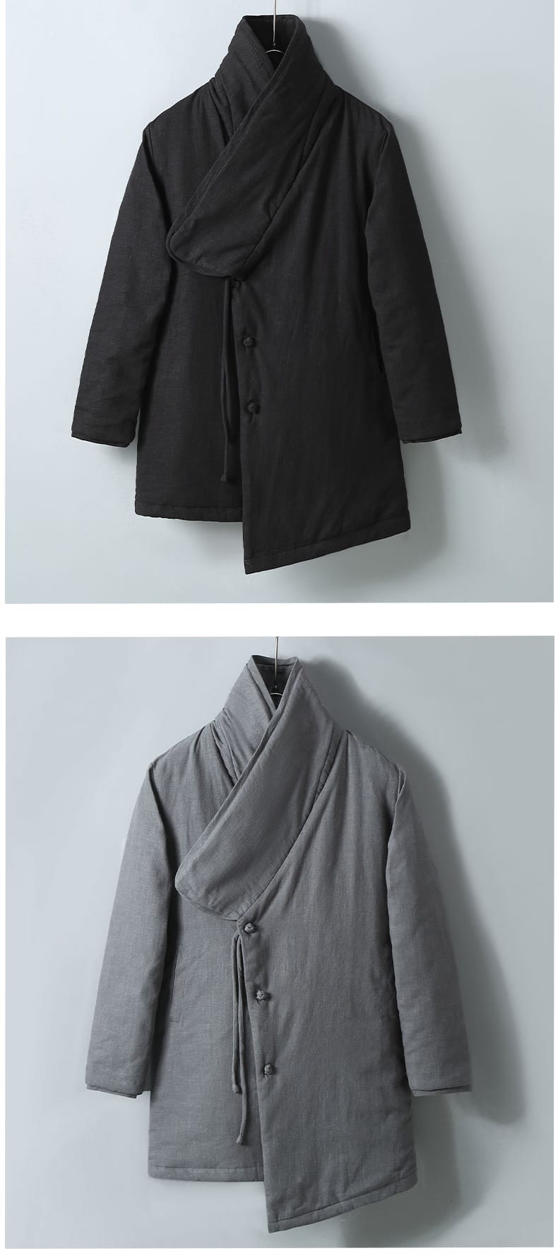 メンズの中国服防寒外着