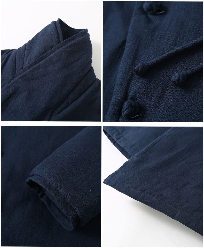 男性用の中綿チャイナジャケット