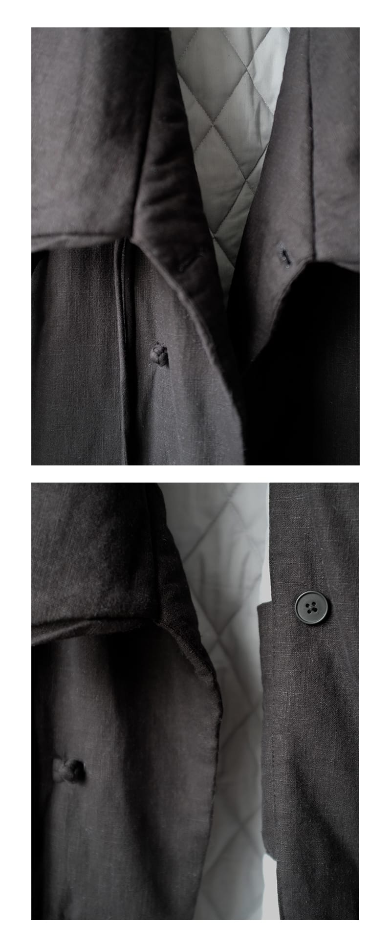 メンズの中綿チャイナコート