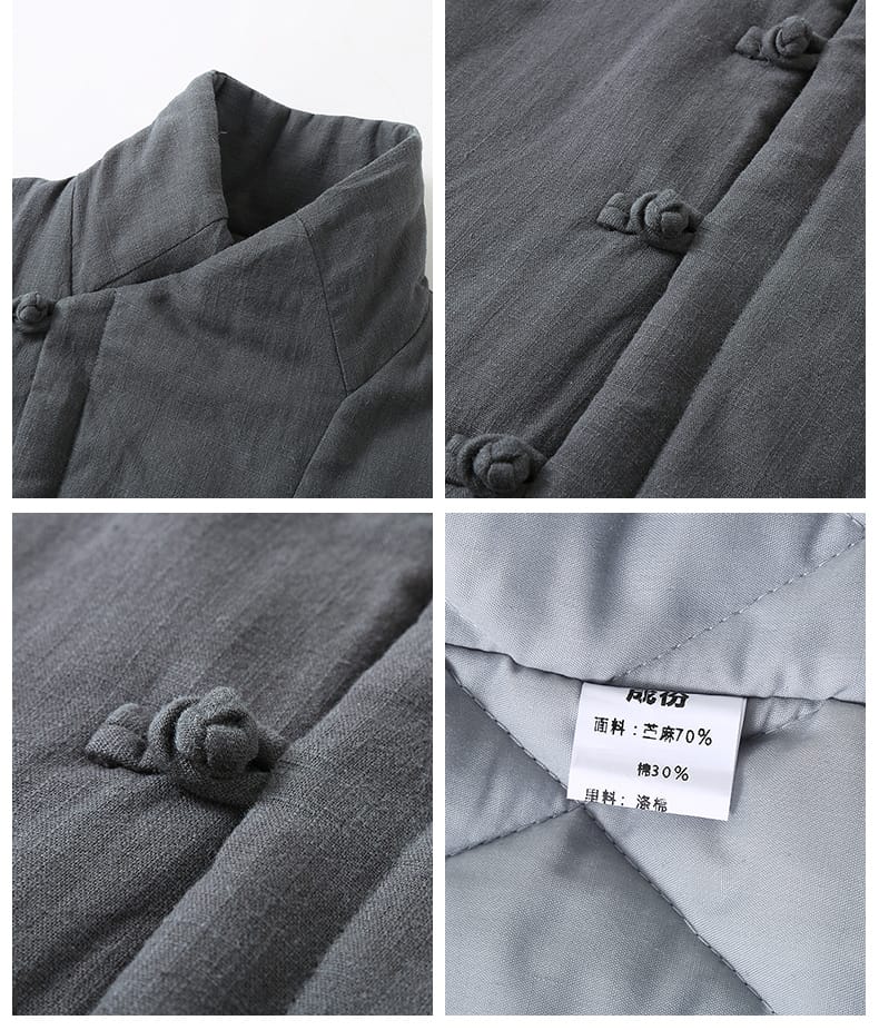 男性用の中国服防寒外着