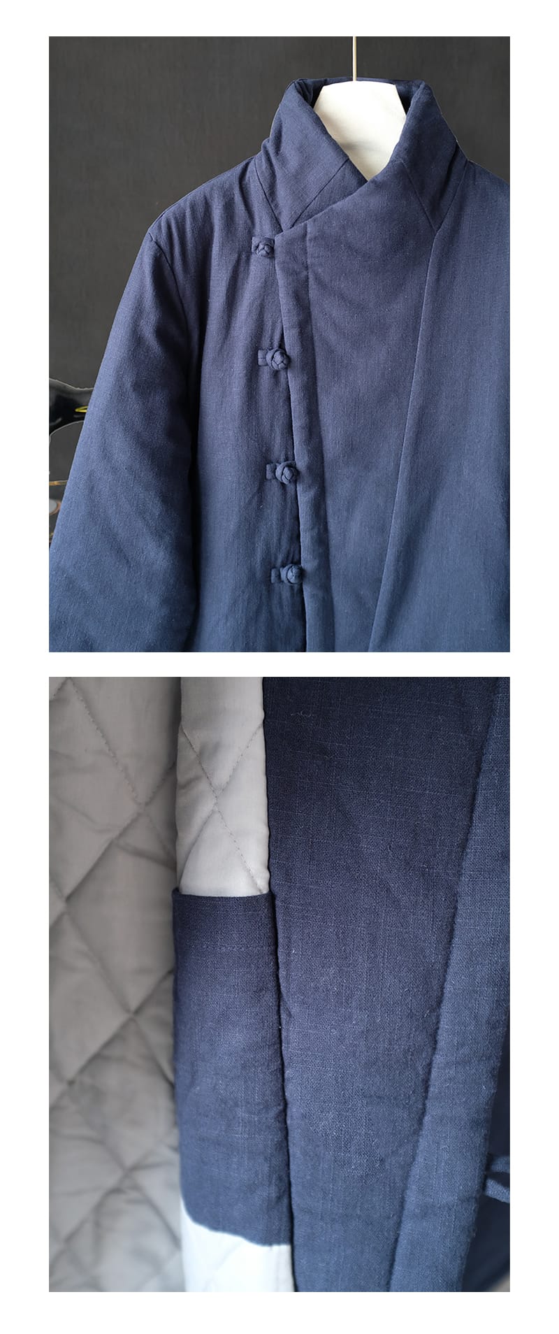 メンズの中国服防寒外着