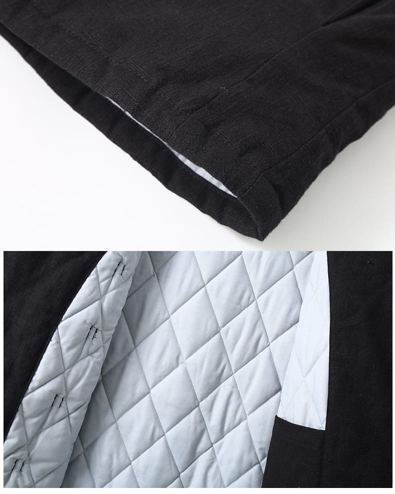 男性用の中国服中綿外着