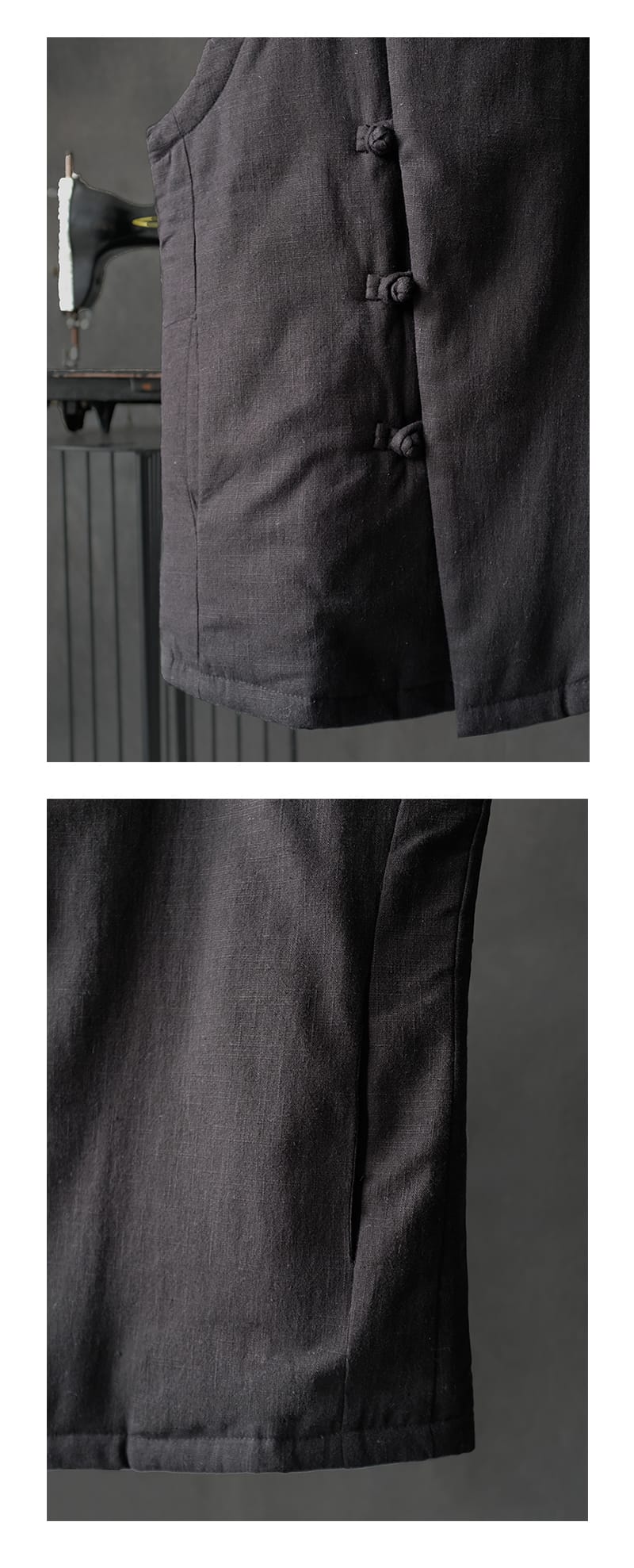 男性用の中綿チャイナ服