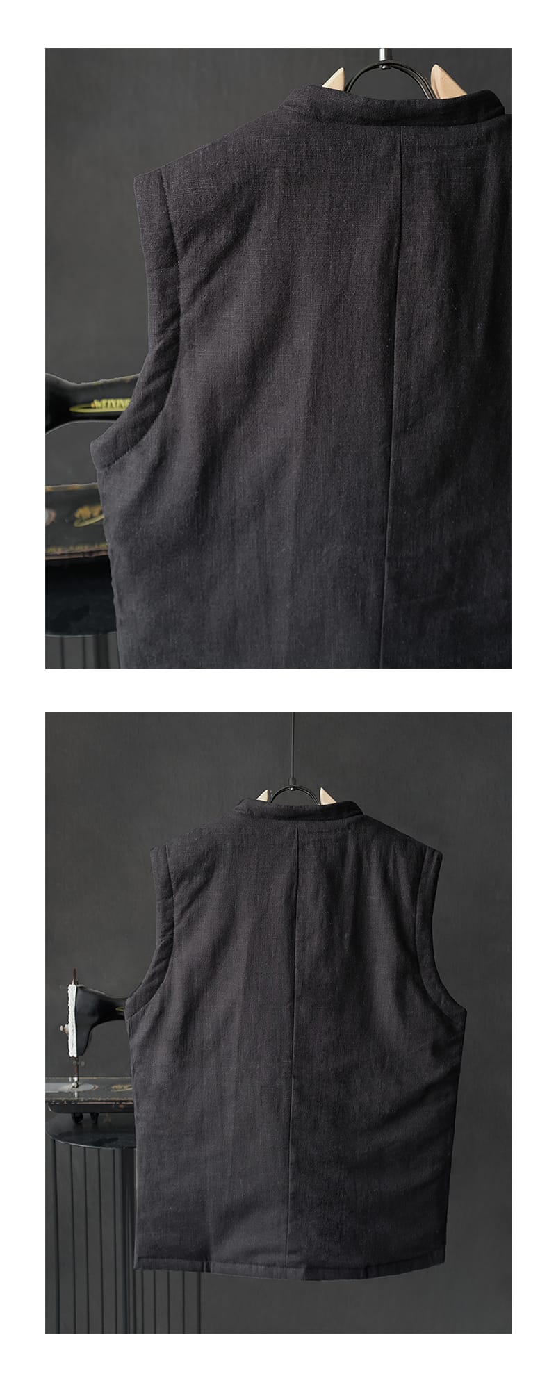 男性用の中綿チャイナベスト