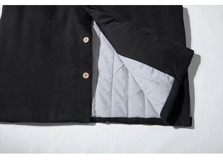 メンズの比翼前立てチャイナベスト