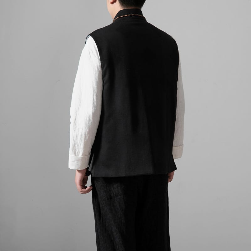 男性用の防寒チャイナベスト