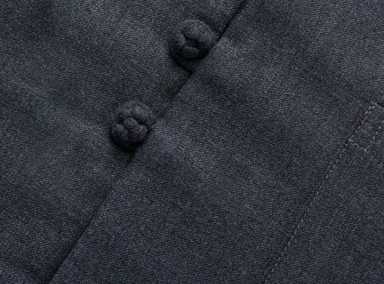 メンズのウール漢服ジャケット