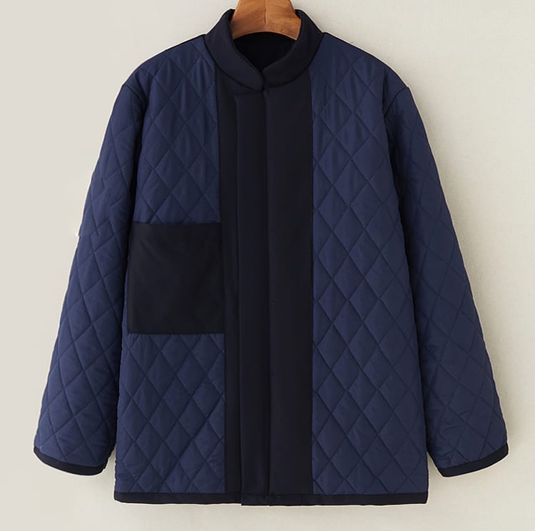 メンズの中綿チャイナジャケット