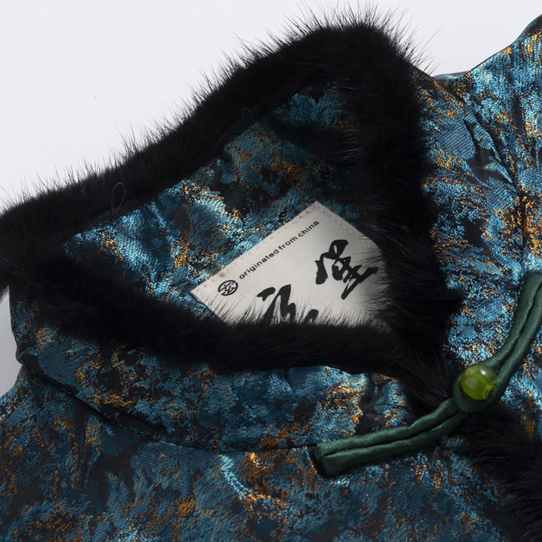 男性用の中綿チャイナコート