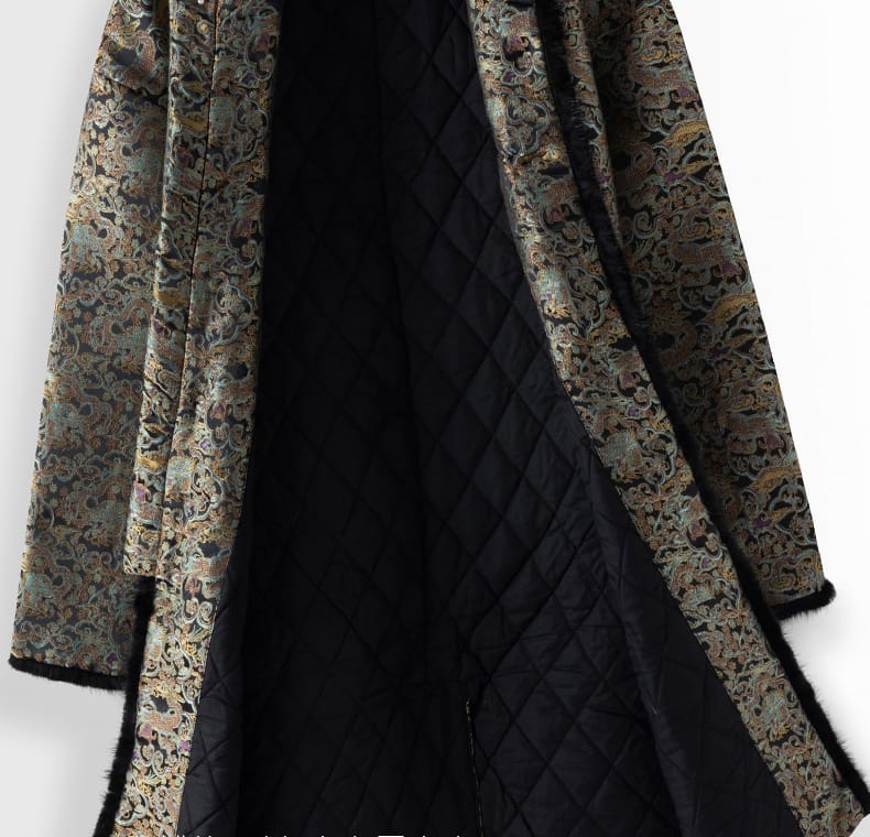 男性用の中綿チャイナコート