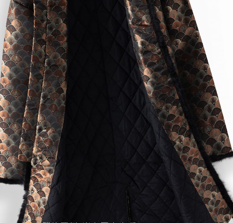 メンズの中綿チャイナコート