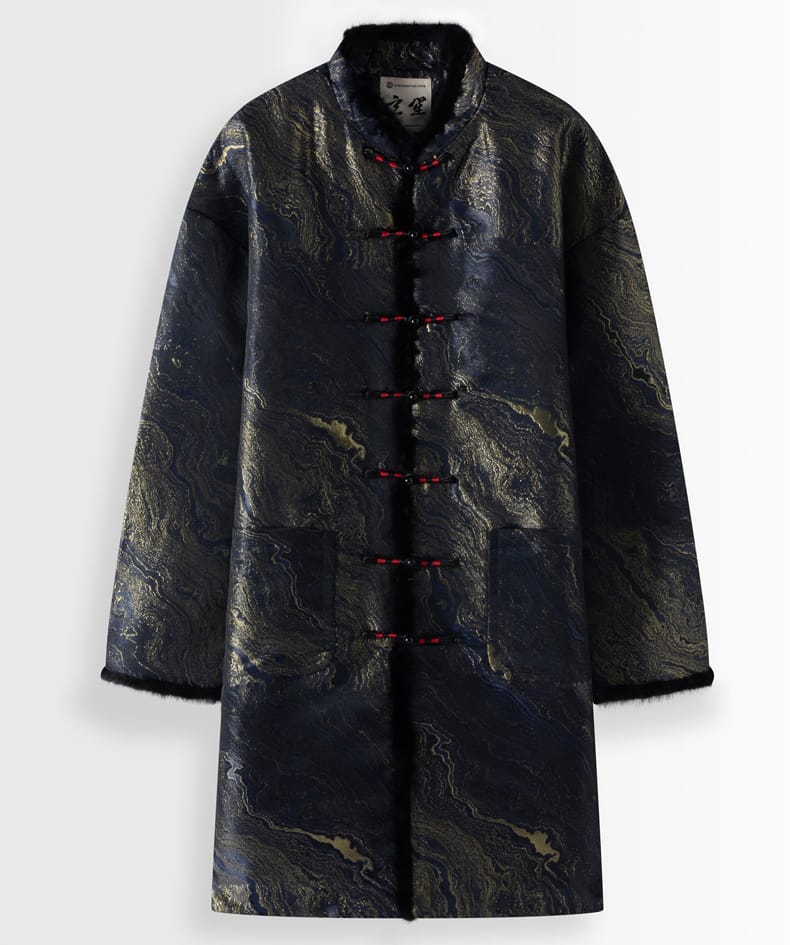 メンズの中綿チャイナ服