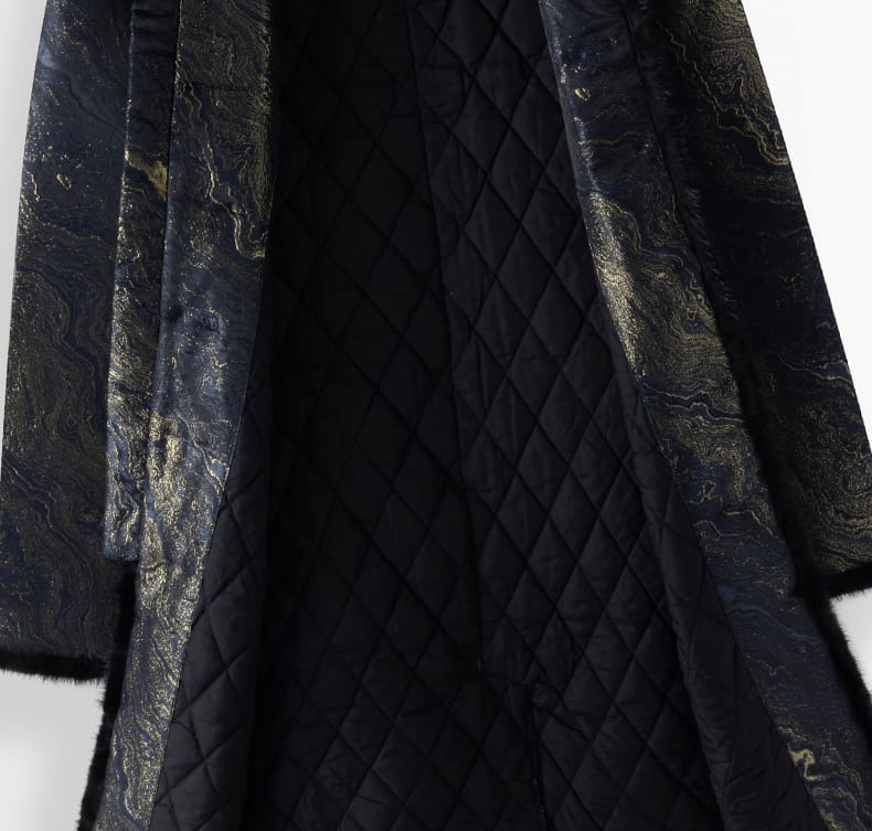 メンズの中綿チャイナコート