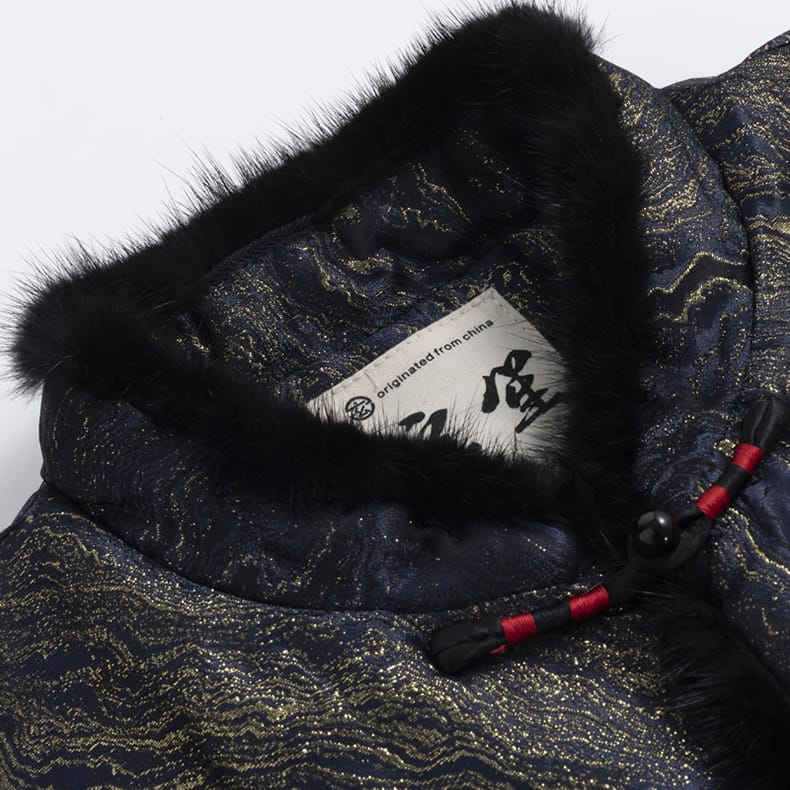 メンズの中綿漢服コート