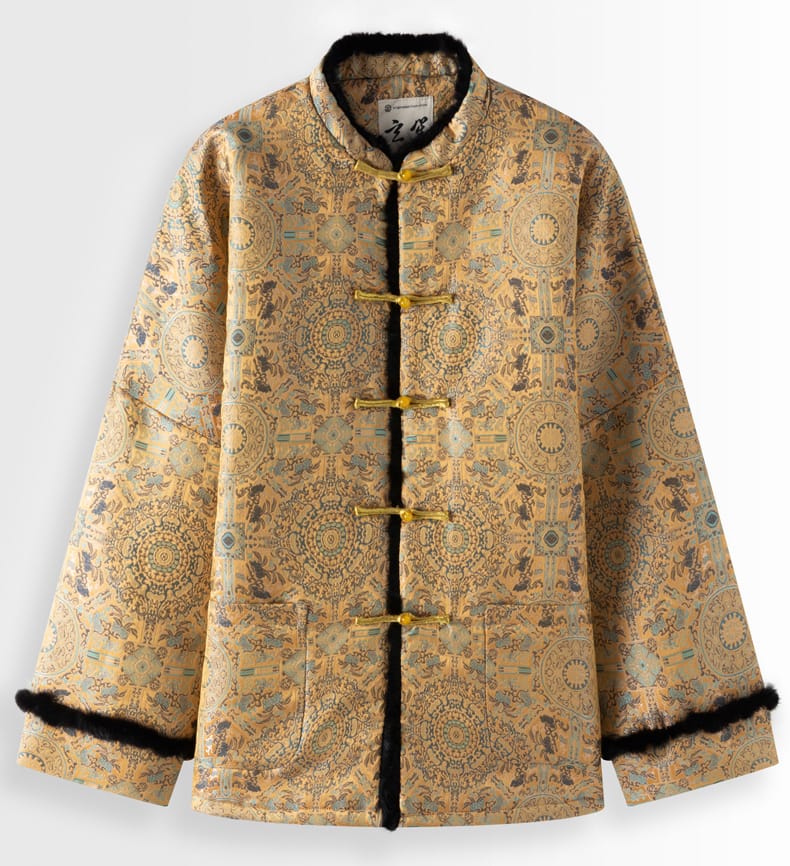 男性用の中綿チャイナジャケット