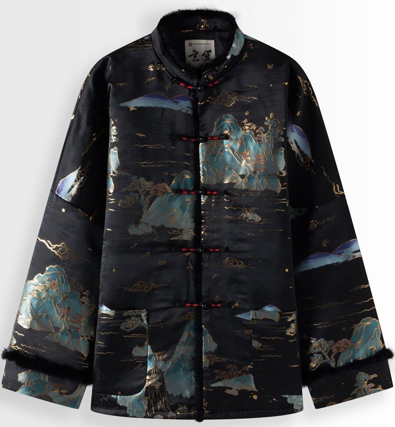 男性用の中綿チャイナジャケット