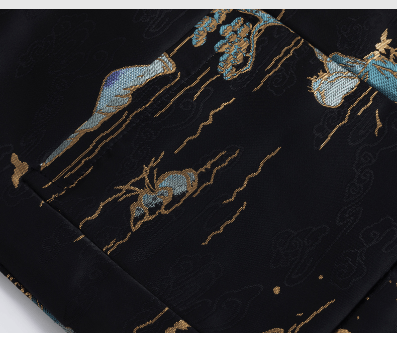 メンズの中華風中綿ジャケット