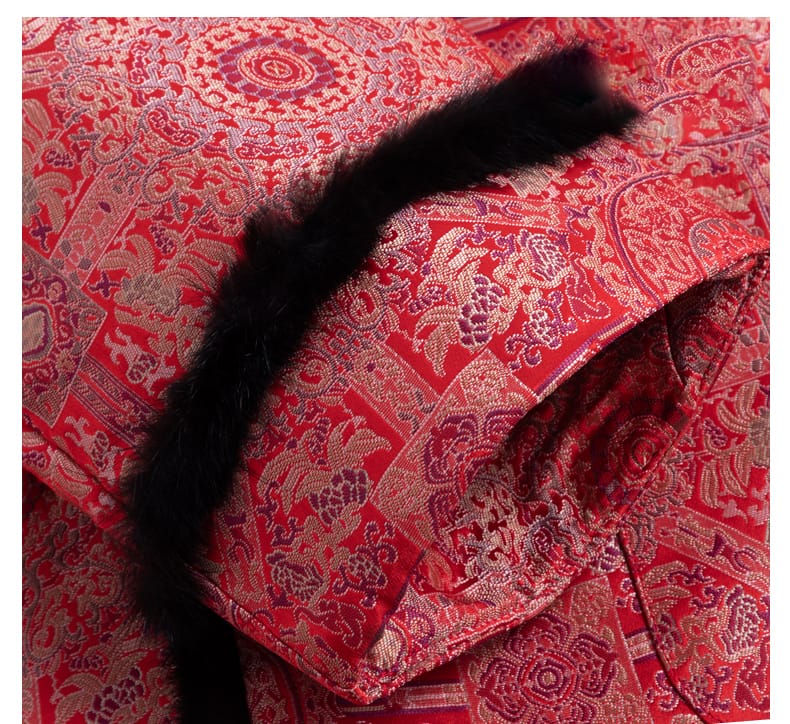 男性用の中綿漢服ジャケット