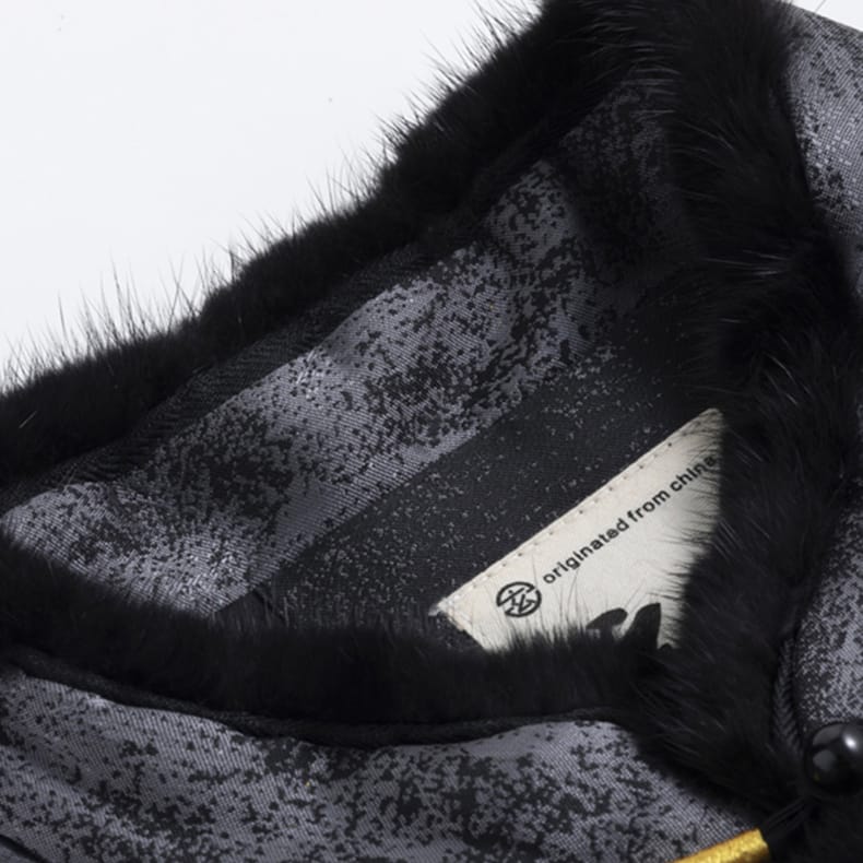 メンズの中華風中綿ベスト