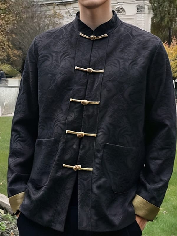 メンズのチャイナボタン服