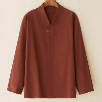 伝統的な漢服スタイルの長袖Tシャツ。年中着用可能なアイテムです。