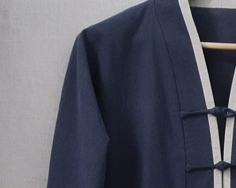 メンズのチャイナカーディガン