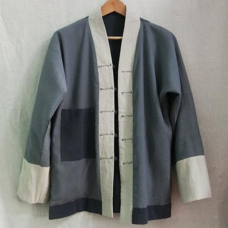 男性用の中華風カーディガン