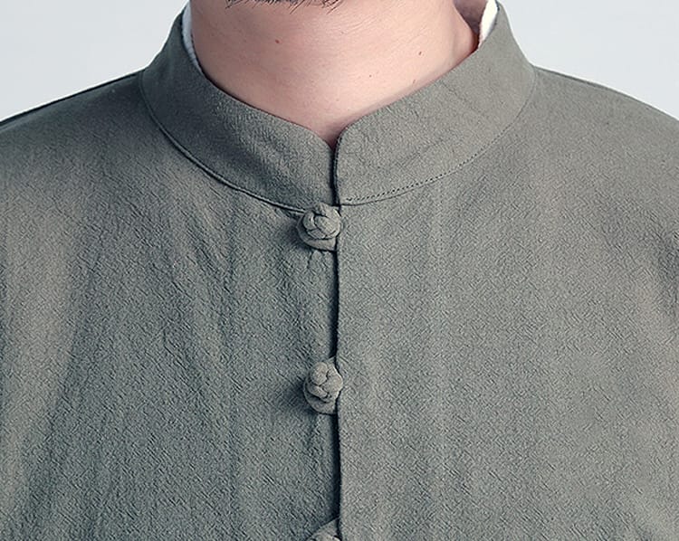 メンズの中華風シャツ