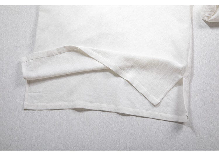 メンズの半袖中華風Tシャツ