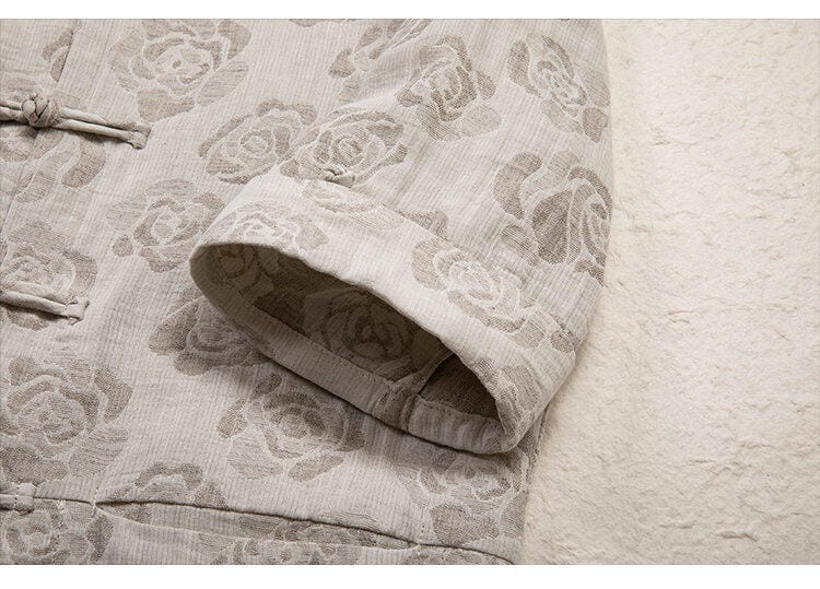 男性用の半袖チャイナシャツ