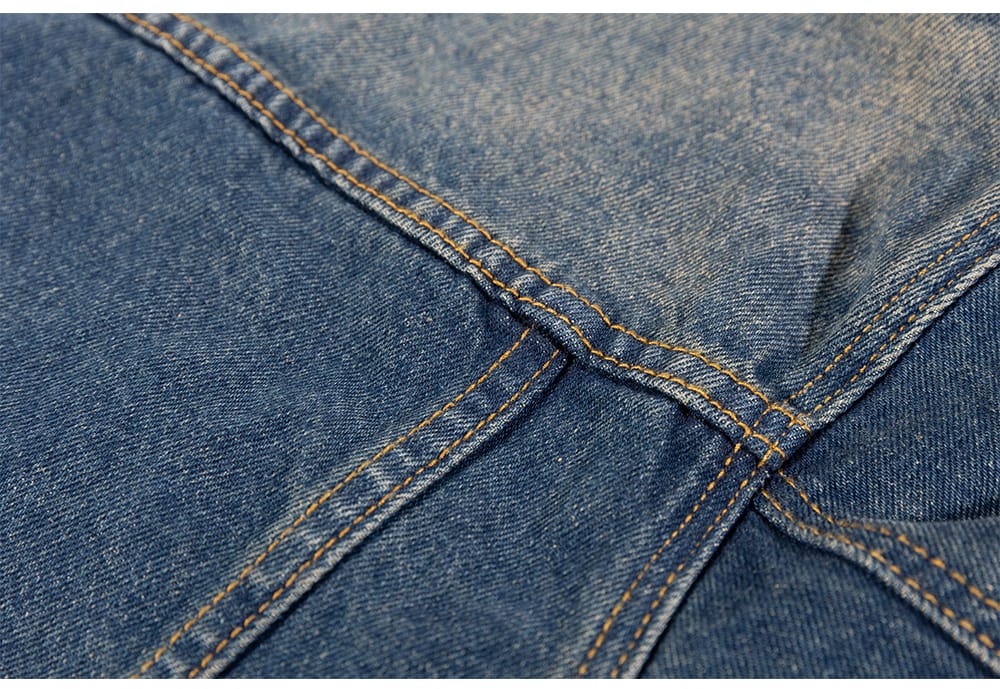 チャイナボタンのデニムカーディガン