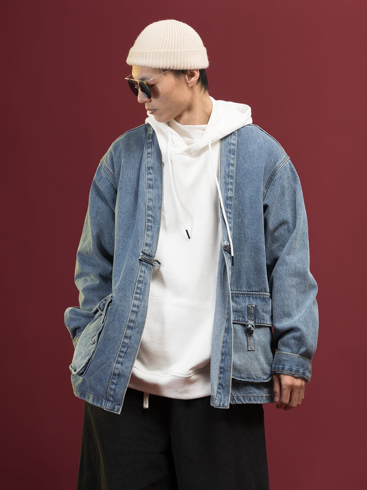 中国服のチャイナカーディガン