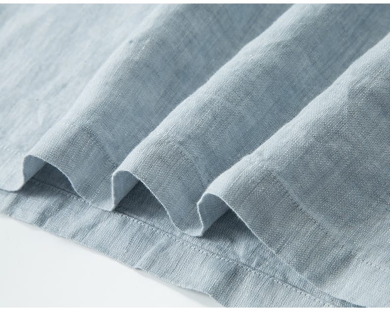 男性用のプルオーバーチャイナ風シャツ